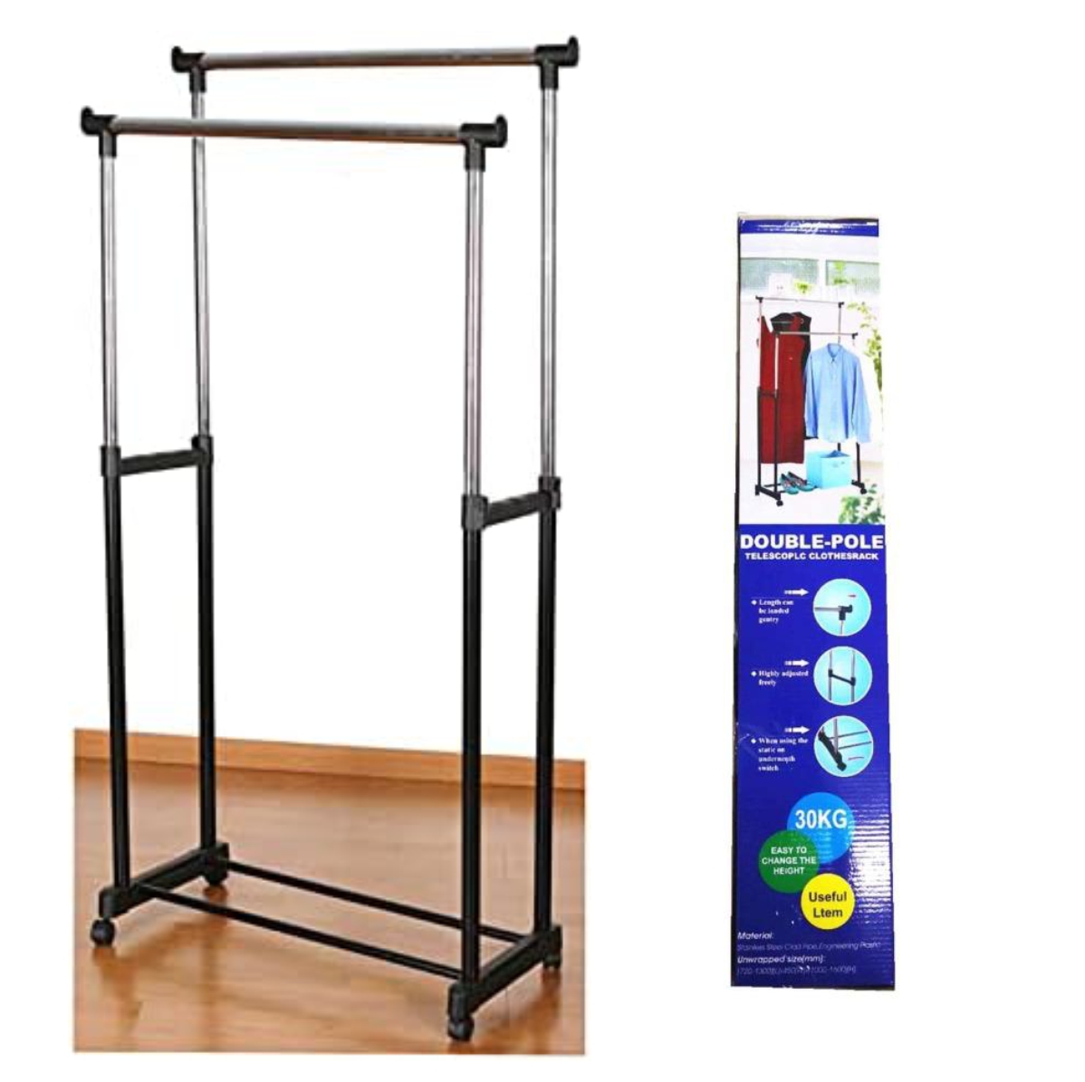 Perchero Estante Organizador Ropa Dual